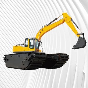 Pontoon excavators
